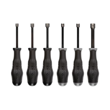 TEKTON High-Torque Black Oxide Blade Nut Driver Set, 6-Piece (1/4-3/8 in., 7-10 mm) DHD91301